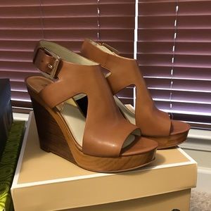 Michael Kors Josephine Leather Wedge